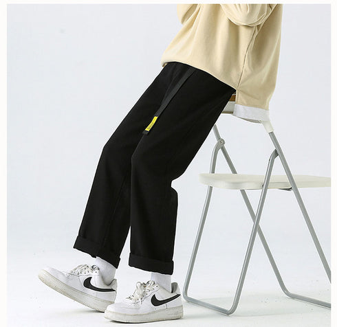 Fall Men's Straight Leg Loose Casual Denim Jean Pants